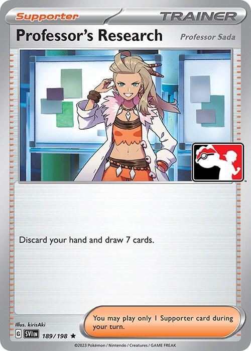 Scarlet & Violet Professor's Research: Professor Sada [Prize-Pack] Pokémon card